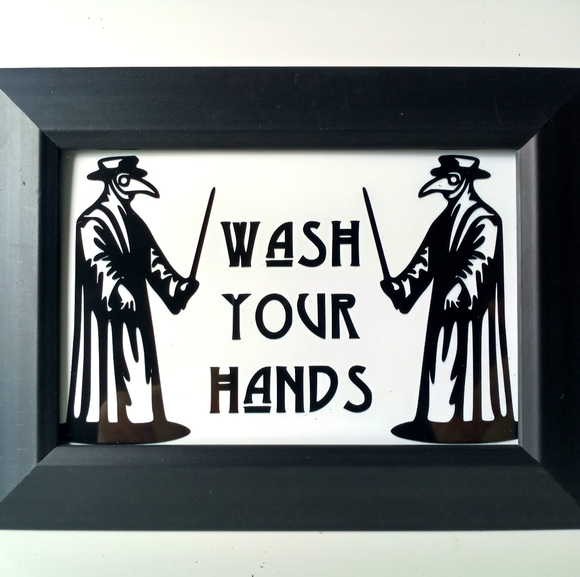 Plague Doctor Comedy Home Decor Restroon Washroom Bathroom Home Decor Accent Art - Picture 3 of 7